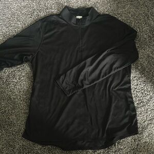 Augusta Sportswear Black 3/4 Sleeve Mandarin Collar Sweatshirt